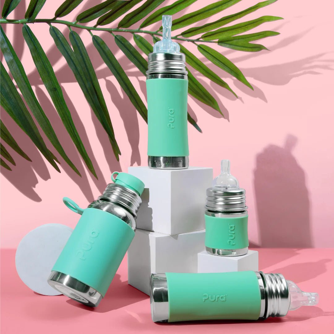 Pura Kiki ISOLERT tåteflaske 260 ml - Moss - Lev Logisk