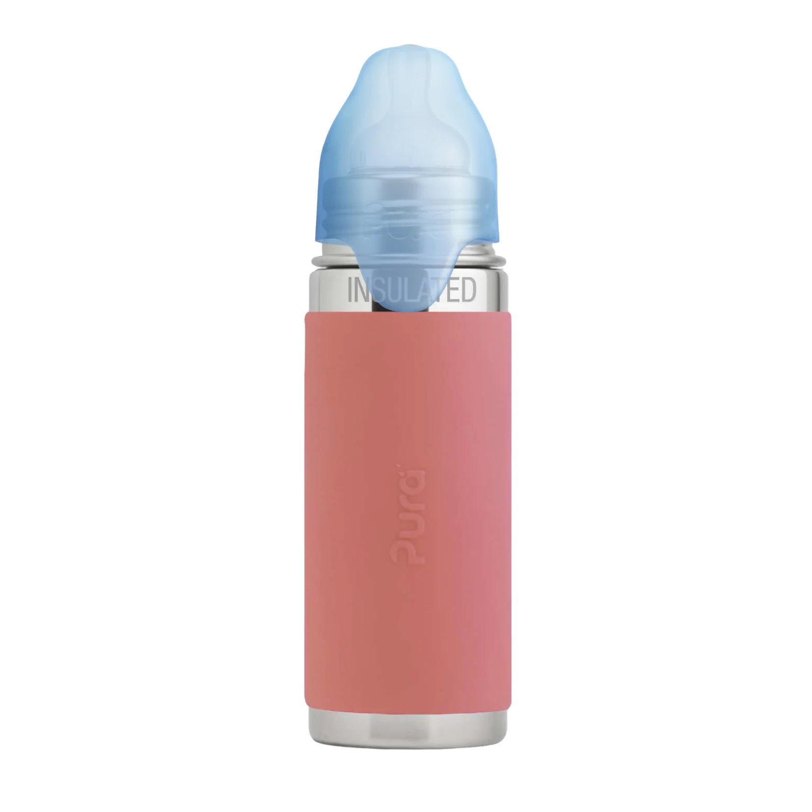 Pura Kiki ISOLERT tåteflaske 260 ml - Rose - Lev Logisk