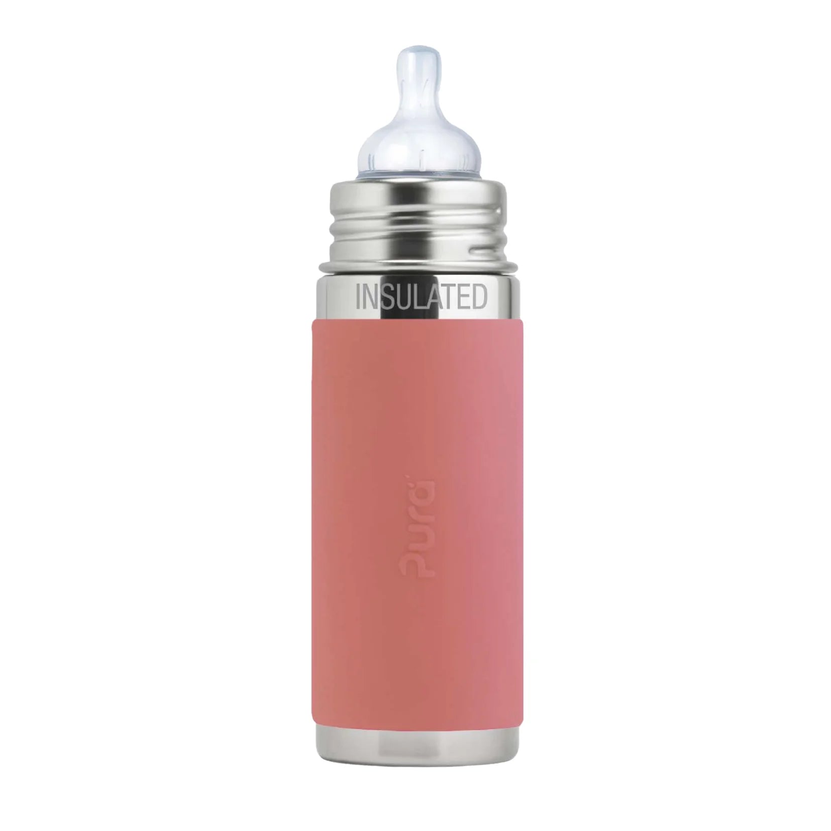 Pura Kiki ISOLERT tåteflaske 260 ml - Rose - Lev Logisk