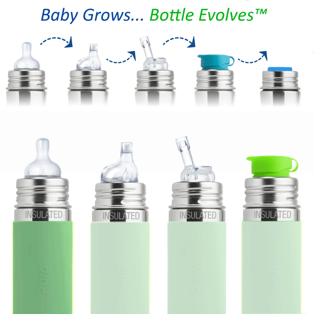 Pura Kiki ISOLERT tåteflaske 260 ml - Velg farge - fra Lev Logisk