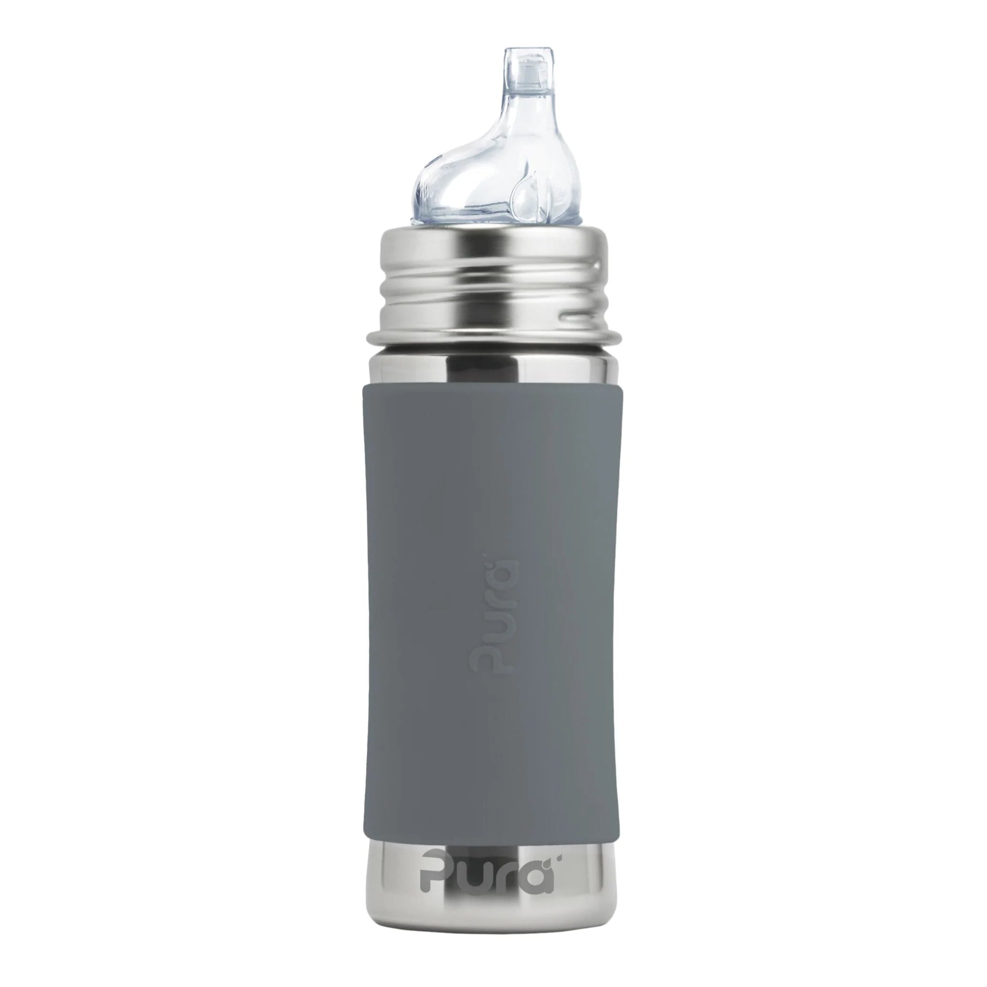 Pura Kiki sippyflaske 325 ml - Slate - Lev Logisk