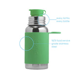 Pura sportsflaske 550 ml -Moss- fra Lev Logisk