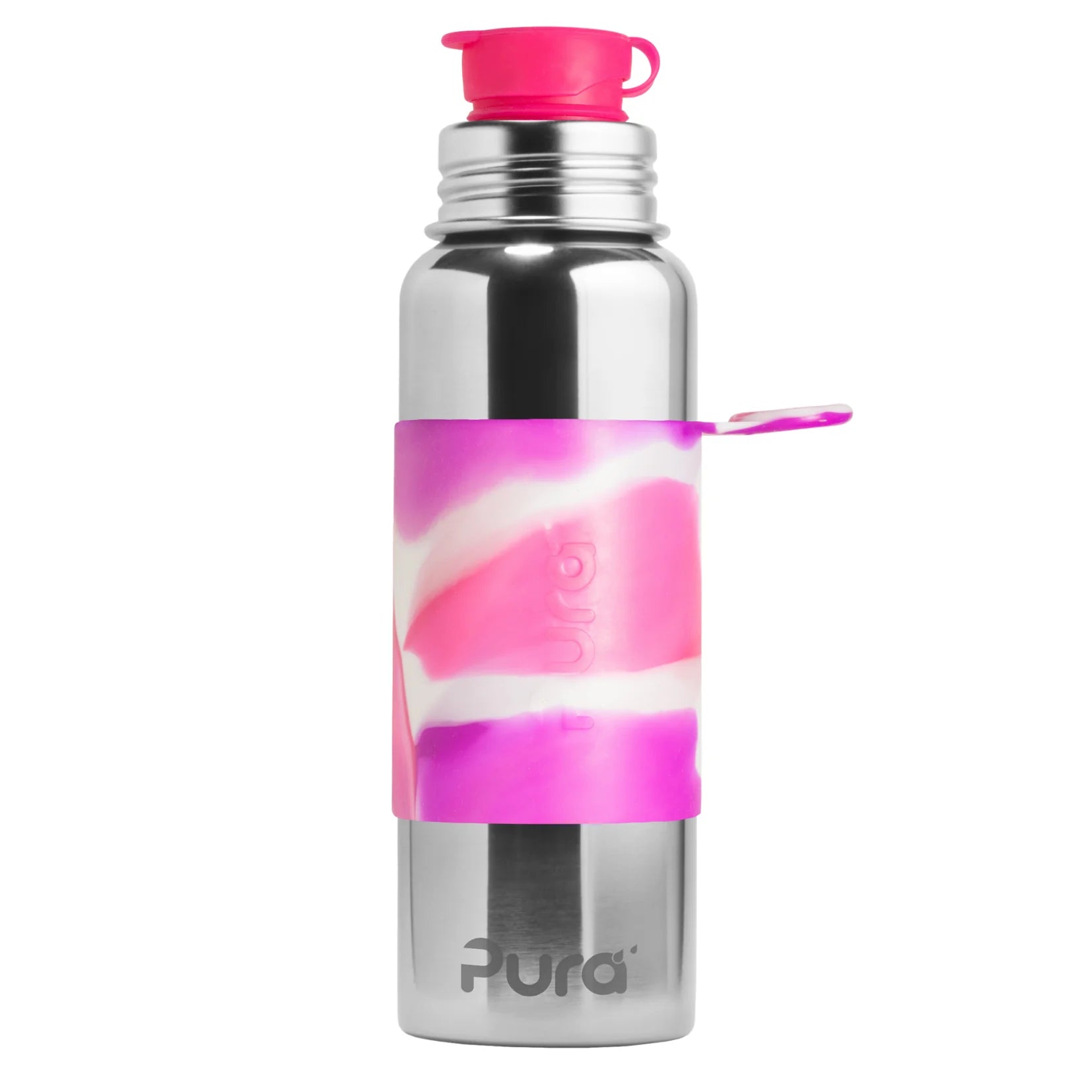 Pura sportsflaske 850 ml - Pink swirl - Lev Logisk