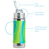 Pura KIDDO sugerørflaske 325 ml - Aqua swirl-