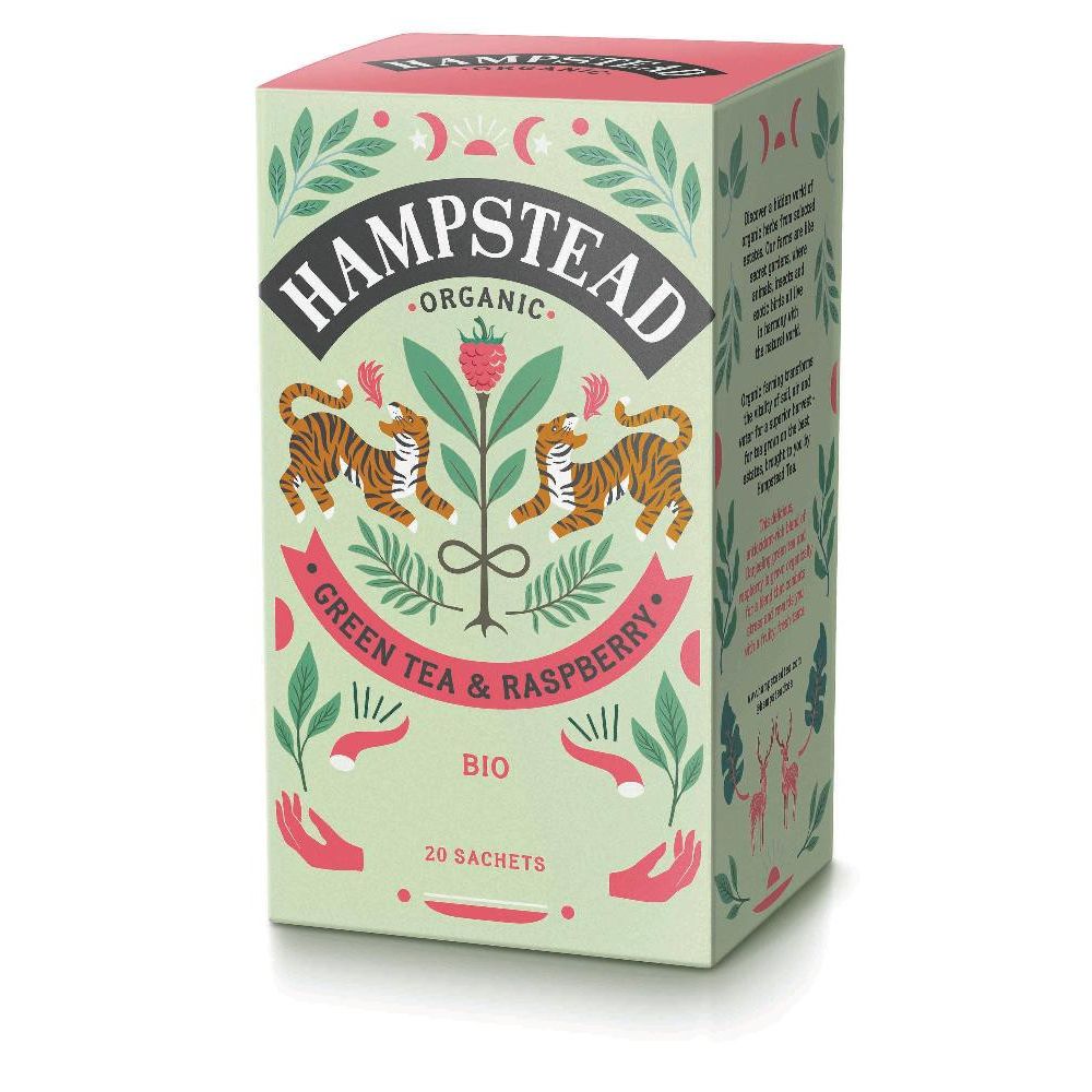 Raspberry green tea - økologisk fra Lev Logisk