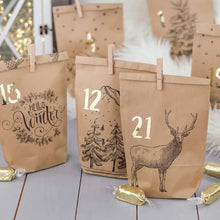DIY Adventskalender til å fylle selv - Koselige vintermotiv-