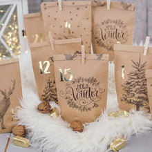 DIY Adventskalender til å fylle selv - Koselige vintermotiv-
