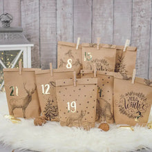 DIY Adventskalender til å fylle selv - Koselige vintermotiv-