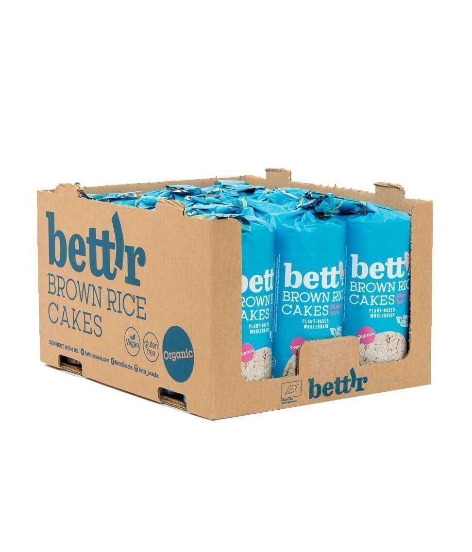 Riskaker av brun ris m/himalayasalt 120g fra Lev Logisk