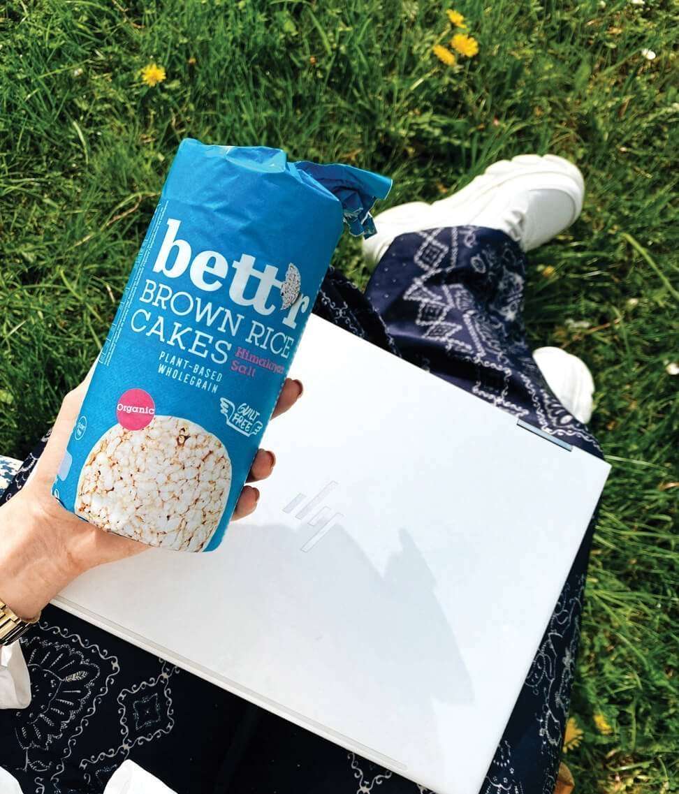 Riskaker av brun ris m/himalayasalt 120g fra Lev Logisk