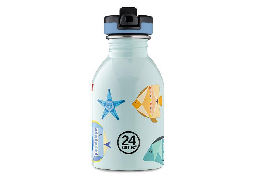 Lett drikkeflaske til barn i rustfritt stål -Sea Friends 250 ml-