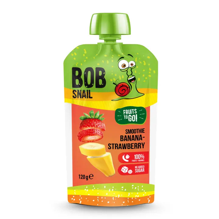 Bob Snail smoothie - Banan og jordbær