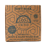 Soft soak Hånd & Kroppsvask - probiotisk såpestykke - Lev Logisk
