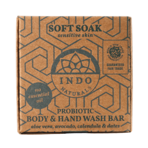 Soft soak Hånd & Kroppsvask - probiotisk såpestykke - Lev Logisk