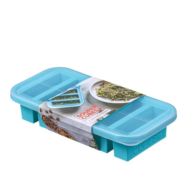 Souper cubes silikonform - 6 x 125 ml blå fra Lev Logisk