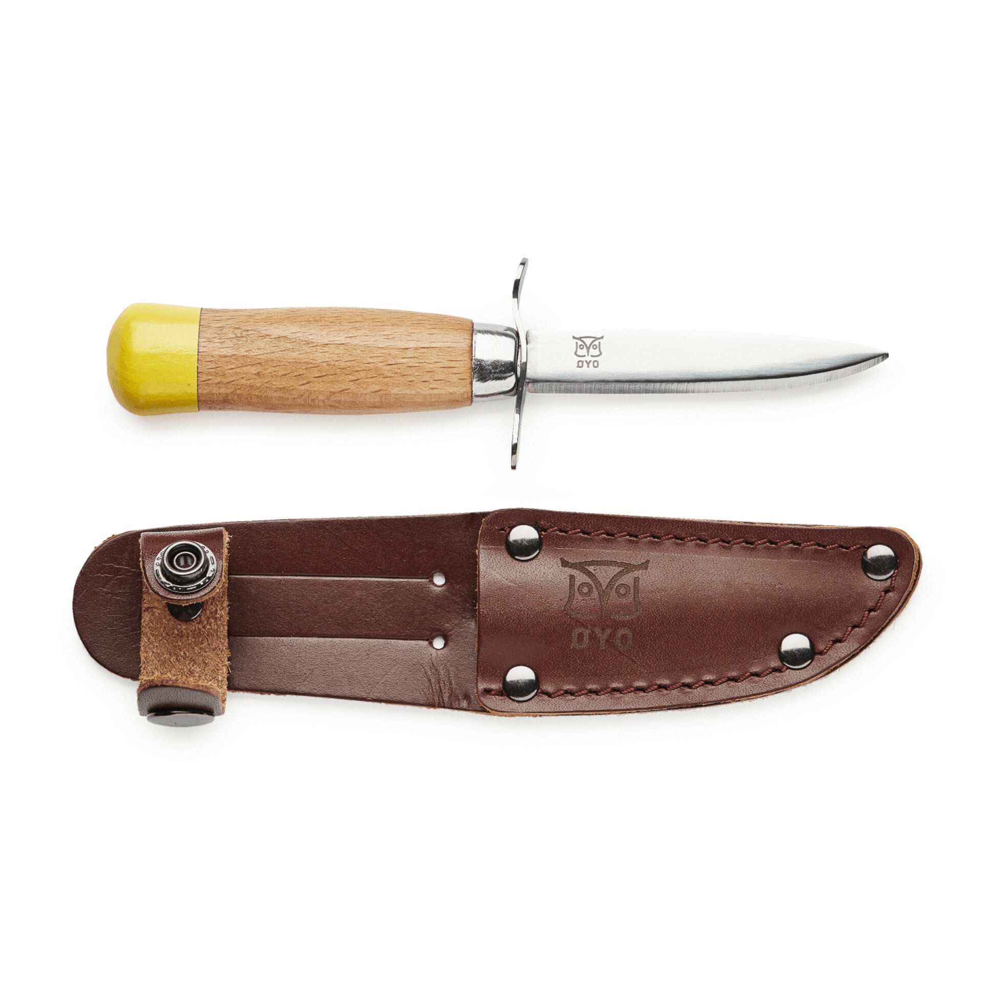 Speiderkniv med brun slire - Lev Logisk