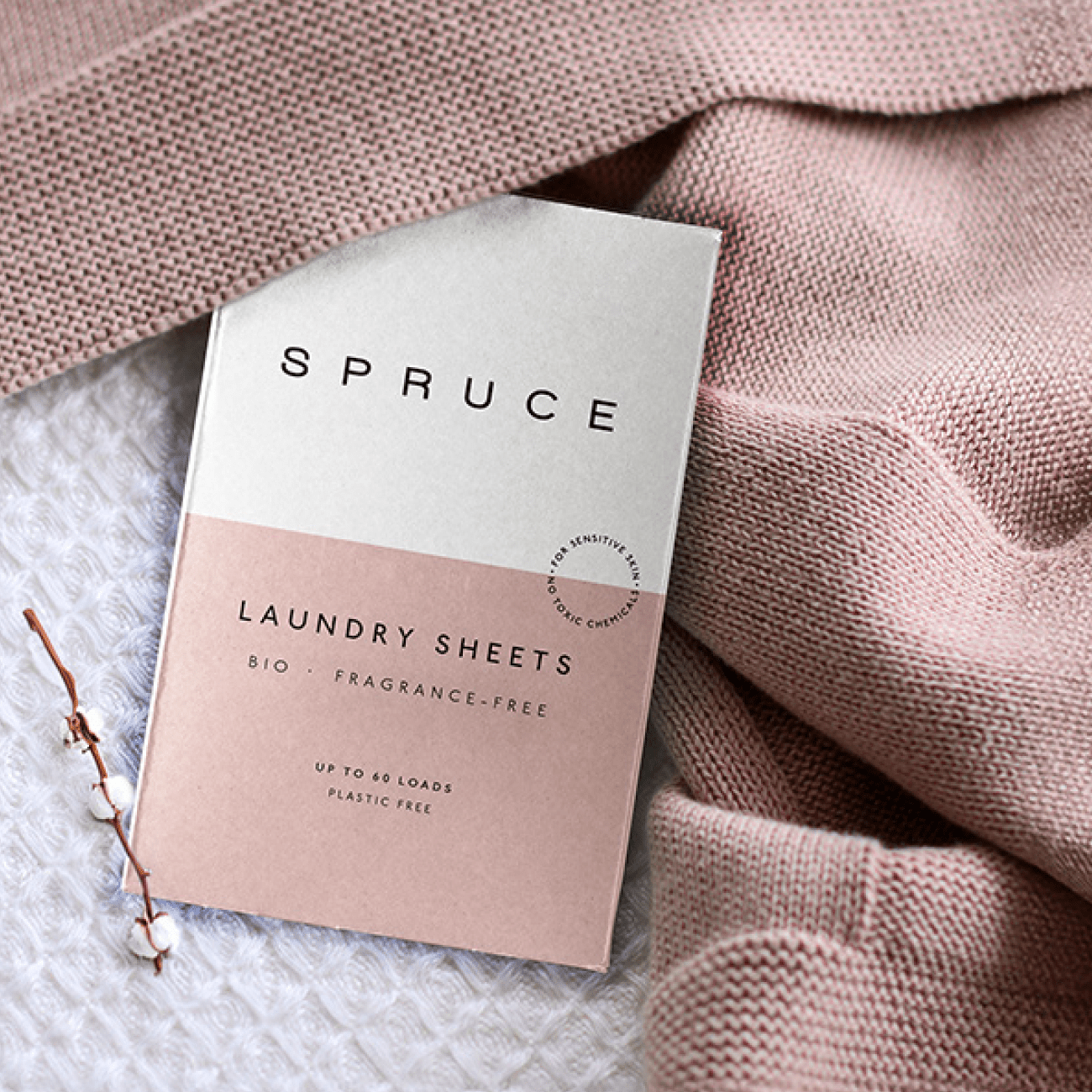 Spruce Laundry Detergent Sheets fra Lev Logisk