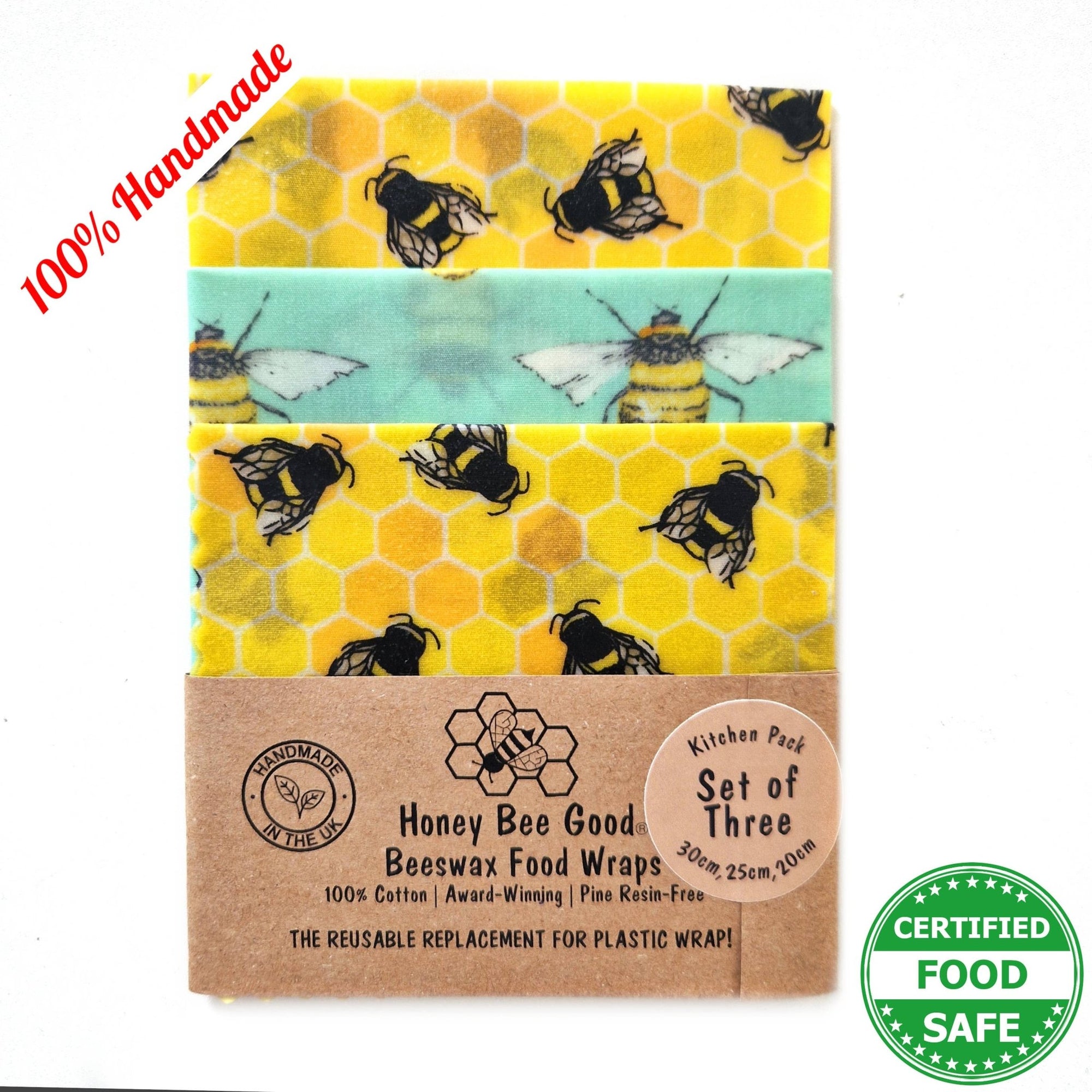 Startsett bivoksark 3 - pk| Bee Happy fra Lev Logisk