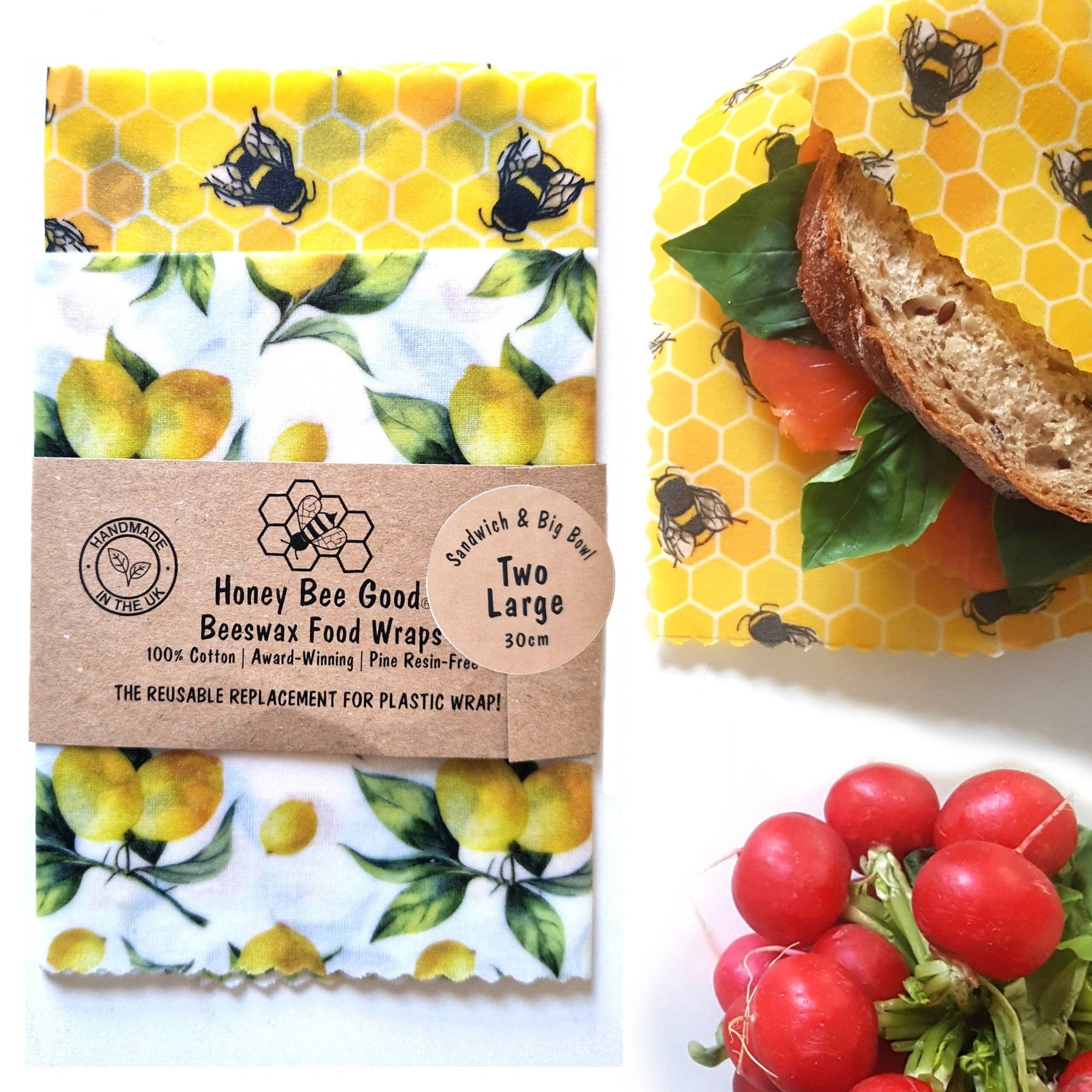 STORE bivoksark 2 - pk |Lemony Bees fra Lev Logisk