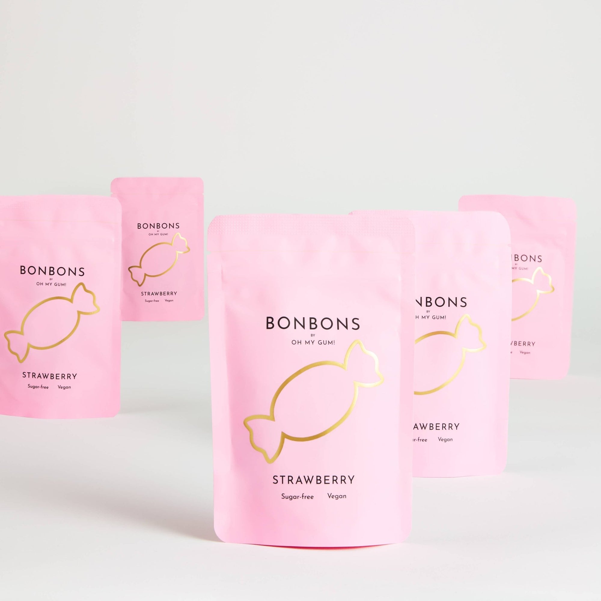 Strawberry Bonbons by OH MY GUM! - Sukkerfrie drops fra Lev Logisk
