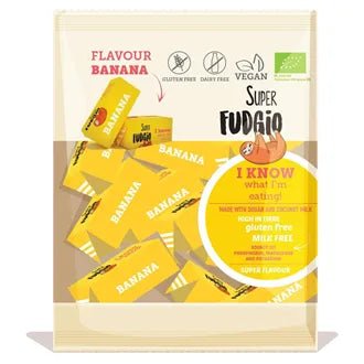Super Fudgio banan 150 gr fra Lev Logisk