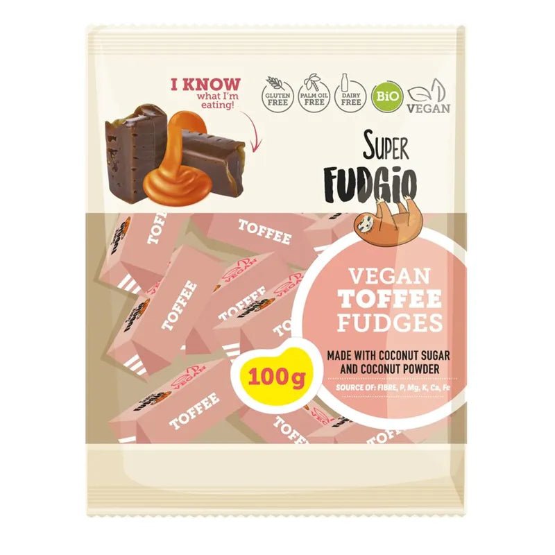 Super Fudgio Toffee 100g fra Lev Logisk