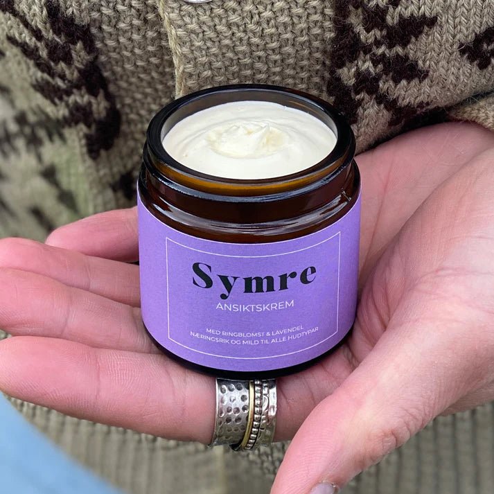 Symre ansiktskrem av talg, ringblomst og lavendel - Lev Logisk