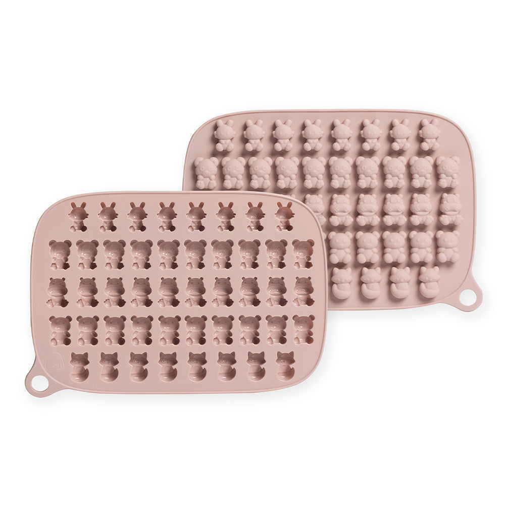 Miniformer i silikon til hjemmelaget godteri/snacks - dusty pink-