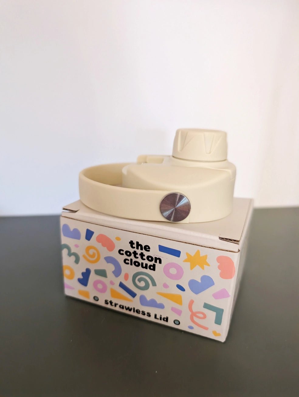The Cotton Cloud lokk med skru - topp til drikkeflaske fra Lev Logisk