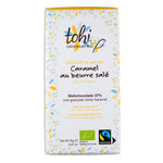 Tohi økologisk melkesjokolade 37% m/salt karamell - Lev Logisk