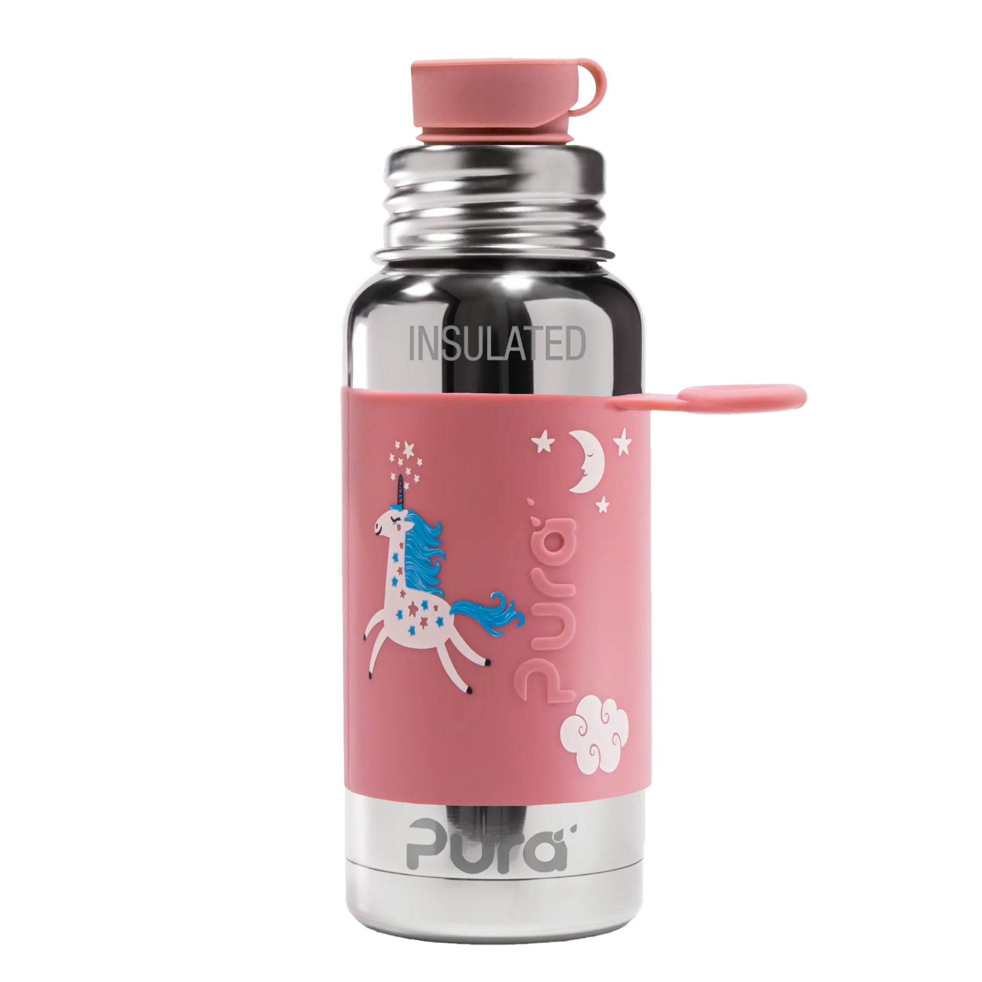 Pura ISOLERT sportsflaske 475 ml -Unicorn-