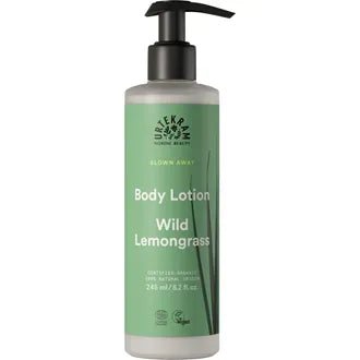 Urtekram Blown Away body lotion wild lemongrass 245 ml fra Lev Logisk