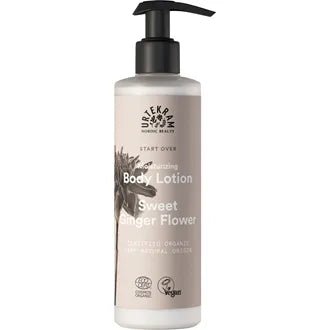 Urtekram Start Over bodylotion sweet ginger flower 245 ml fra Lev Logisk