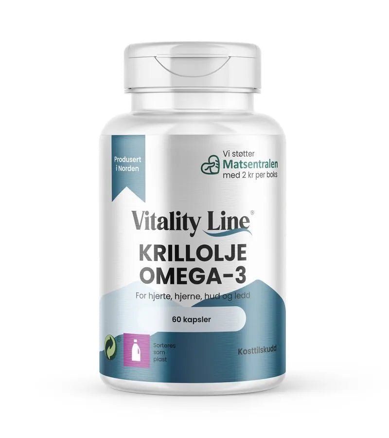 Vitality Line Krill Olje Omega 3 60kaps fra Lev Logisk
