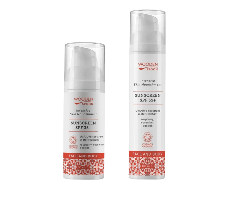 Wooden Spoon Solkrem SPF 35+ Anti - Age - Velg størrelse - Lev Logisk