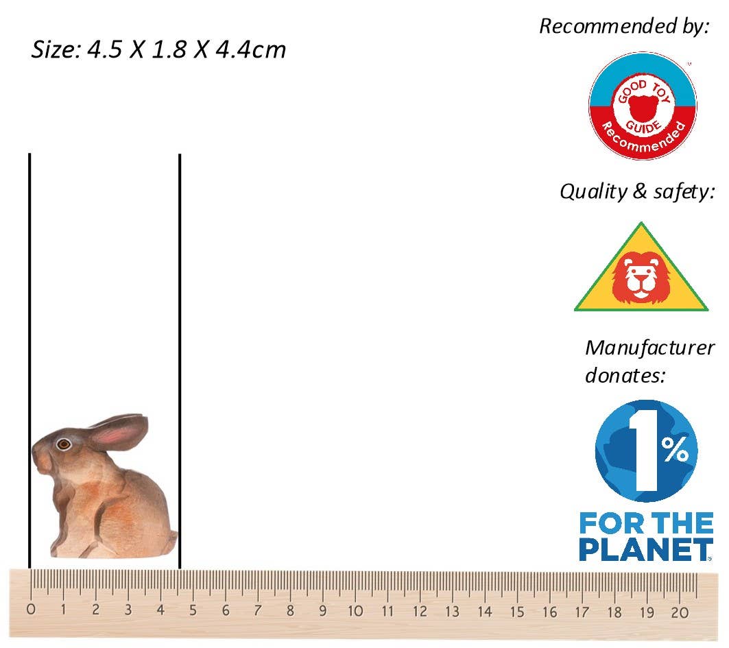 Wudimals® Hare i tre - Lev Logisk