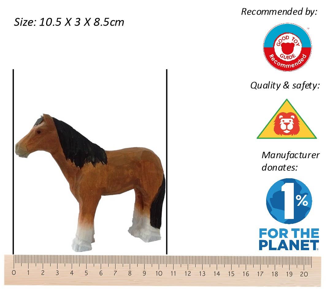 Wudimals® Hest i tre - Lev Logisk