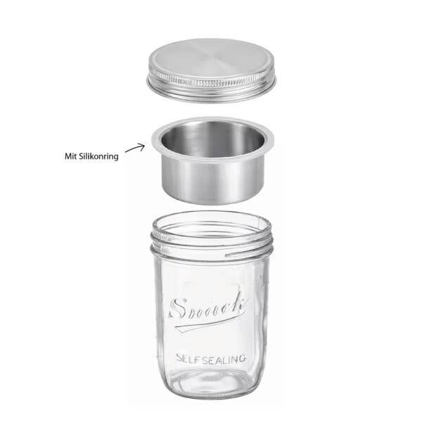 Yoghurt+müsli glass to - go — 450ml - Lev Logisk