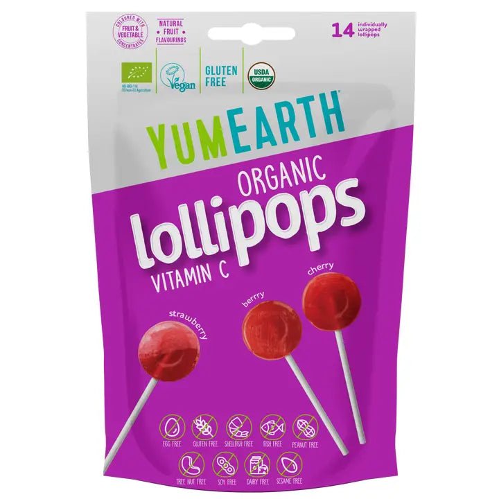 YumEarth kjærlighet på pinne 14 stk - Red fruit pops - Lev Logisk