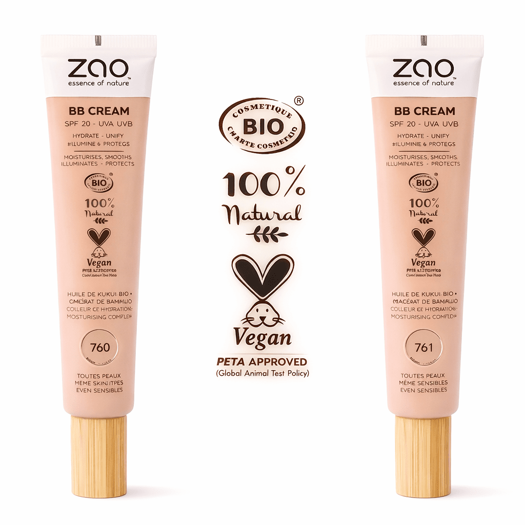 Zao BB cream - SPF 20 - Velg fargenyanse - fra Lev Logisk