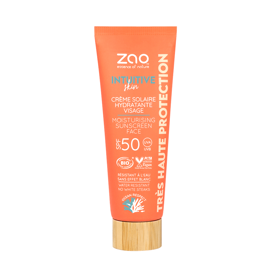 Zao Moisturising Sunscreen Face SPF 50 fra Lev Logisk
