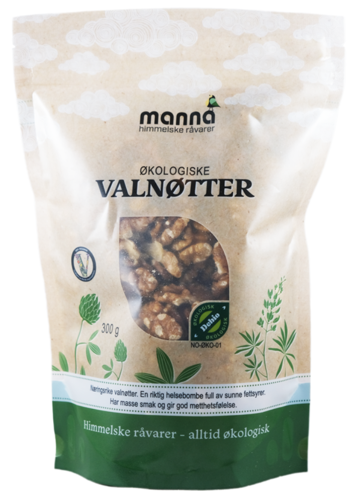 Økologiske valnøtter 300 gram
