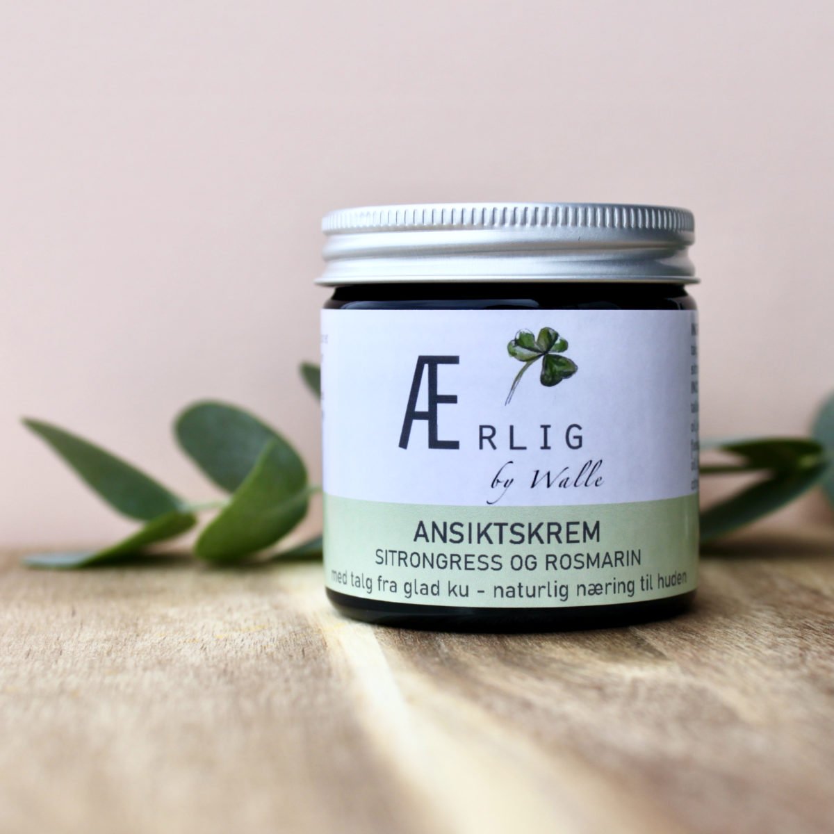 Ærlig by Walle ansiktskrem - sitrongress & rosmarin 60ml - Lev Logisk