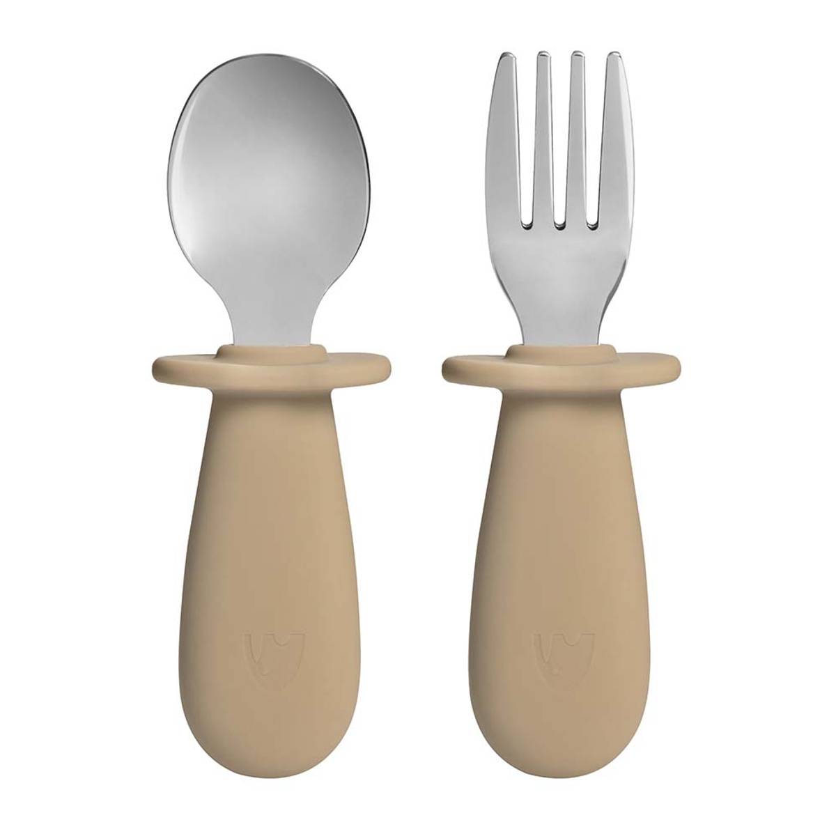 Bestikk 2 - pk silikon/stål - Cappuchino - Lev Logisk
