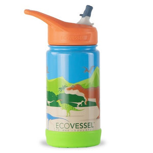 EcoVessel isolert drikkeflaske for barn - flere mønstre å velge mellom- - Lev Logisk
