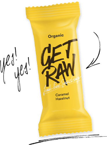 Get Raw Karamell + Hasselnøtt - Lev Logisk