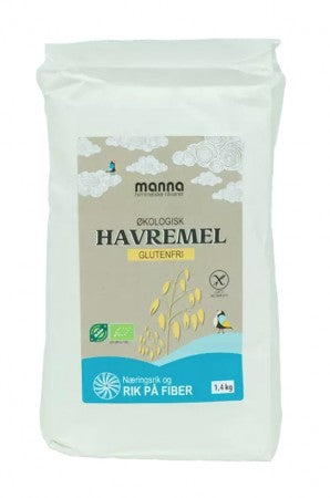 Økologisk og glutenfritt havremel 1,4 kg