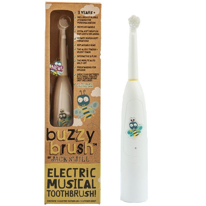Jack n'Jill elektrisk tannbørste "Musical Buzzy" 3+ - Lev Logisk