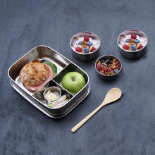 YummiiYummii matboks i rustfritt stål med 3 rom - Large- - Lev Logisk