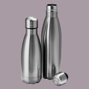 Pulito drikkeflasker i rustfritt stål 3-størrelser - Lev Logisk